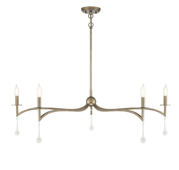 Savoy House 1-1099-5-182 Five Light Chandelier, Chelsea Gold