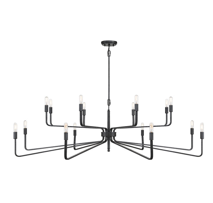 Savoy House 1-6402-16-190 16 Light Chandelier, Forged Iron