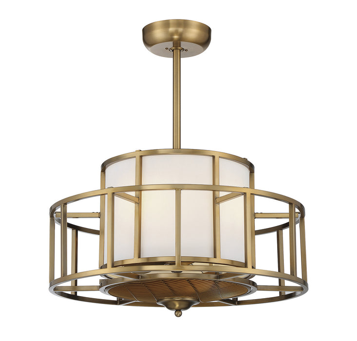 Savoy House 30-FD-126-322 Four Light Fan D'Lier, Warm Brass