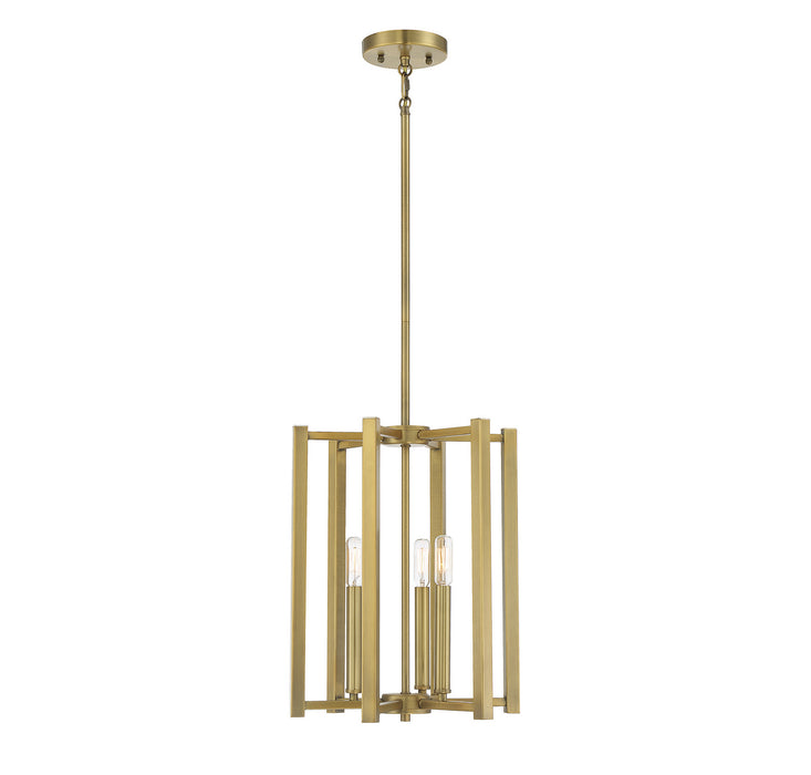 Savoy House 3-7700-3-322 Three Light Pendant, Warm Brass