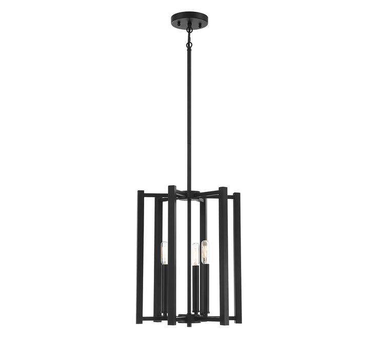 Savoy House 3-7700-3-89 Three Light Pendant, Matte Black