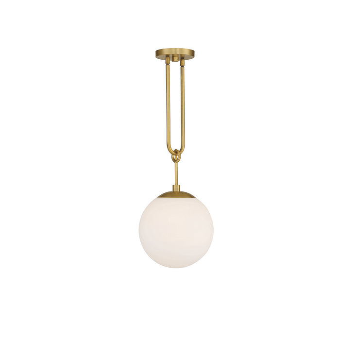 Savoy House 7-180-1-322 One Light Pendant, Warm Brass