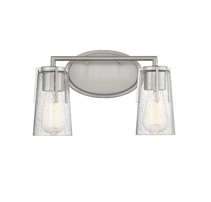 Savoy House 8-7045-2-SN Two Light Bath Bar, Satin Nickel