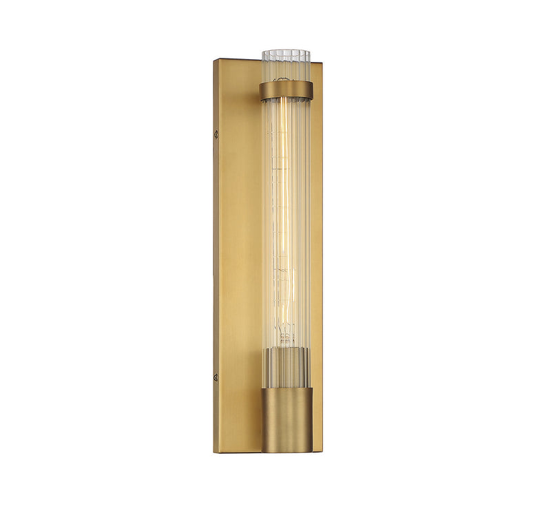 Savoy House 9-996-1-322 One Light Wall Sconce, Warm Brass