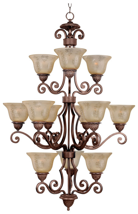 Maxim 11238SAOI 12 Light Chandelier, Oil Rubbed Bronze