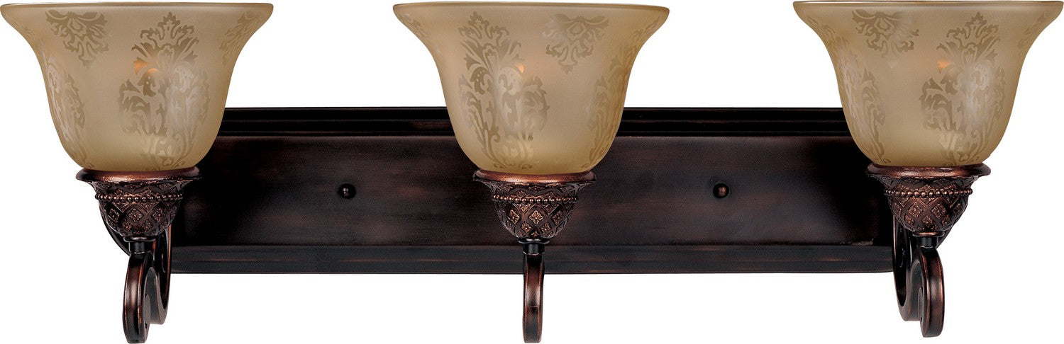 Maxim 11232SAOI Three Light Bath Vanity, Oil Rubbed Bronze