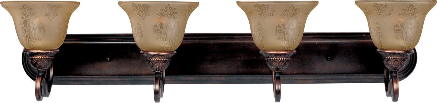 Maxim 11233SAOI Four Light Bath Vanity, Oil Rubbed Bronze