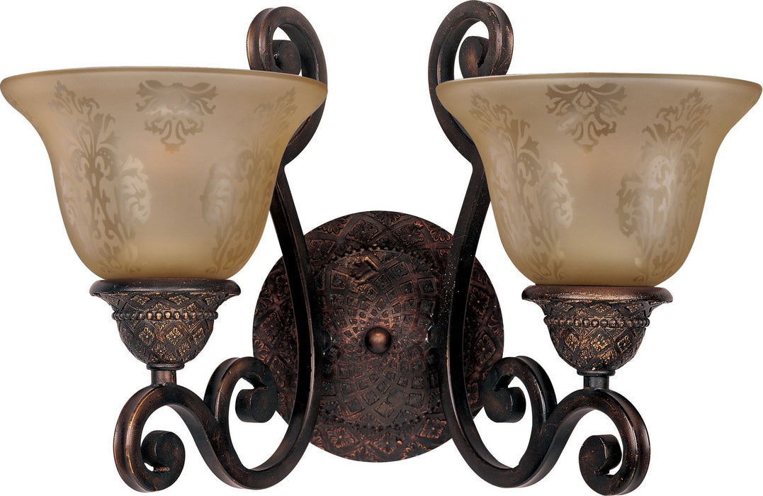 Maxim 11247SAOI Two Light Wall Sconce, Oil Rubbed Bronze