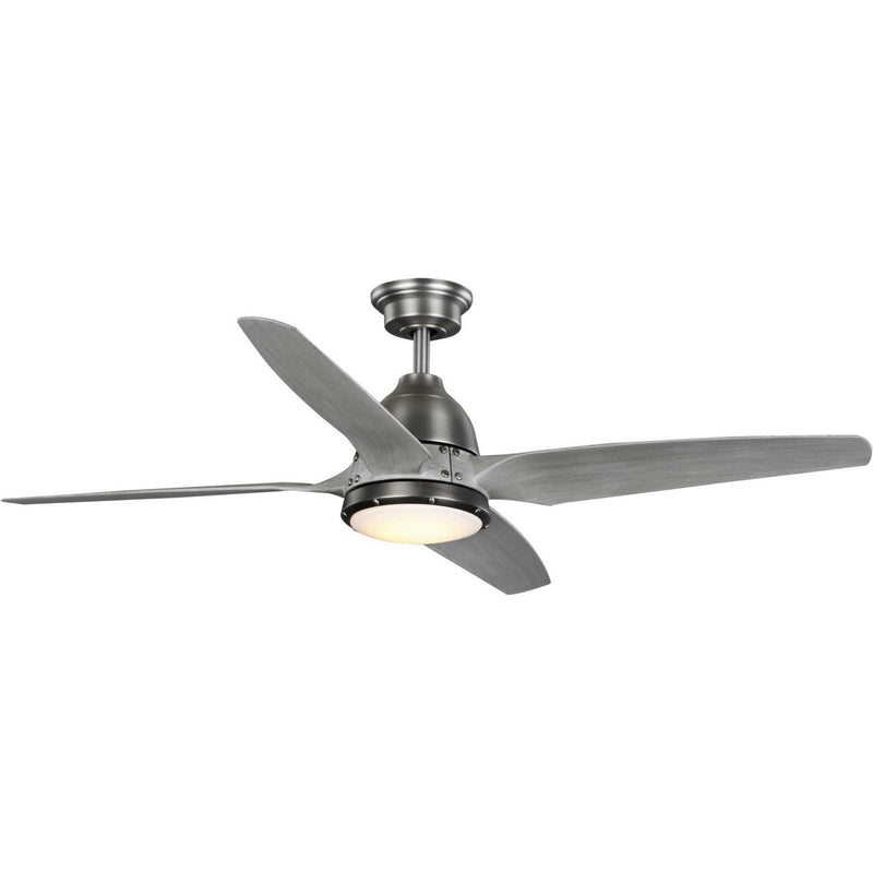 Progress Lighting P250009-081-30 56" Ceiling Fan, Antique Nickel