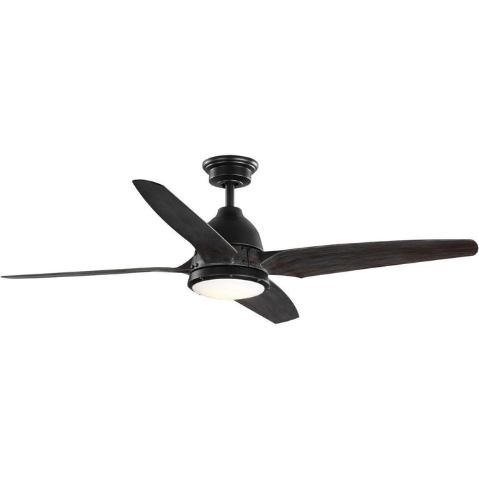 Progress Lighting P250009-182-30 56" Ceiling Fan, Flat Black