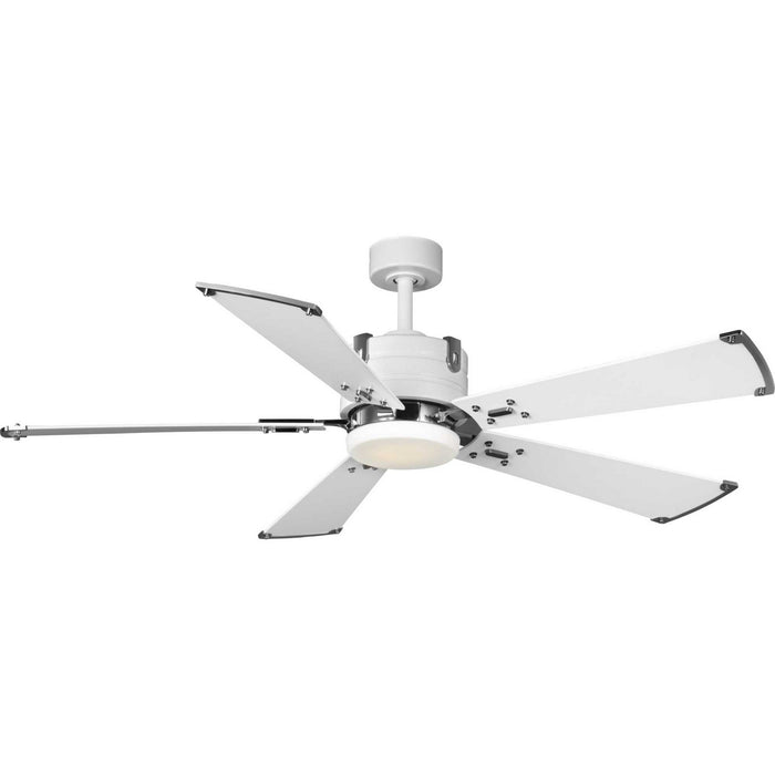 Progress Lighting P250021-028-30 56" Ceiling Fan, Satin White
