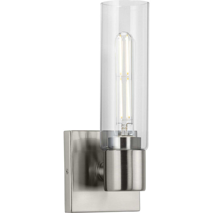 Progress Lighting P300299-009 One Light Bath Bracket, Brushed Nickel
