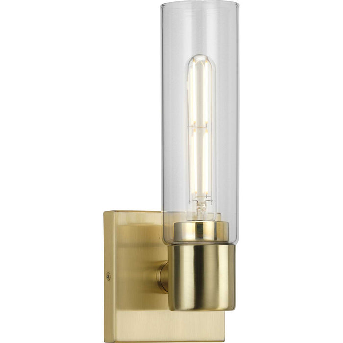 Progress Lighting P300299-012 One Light Bath Bracket, Satin Brass