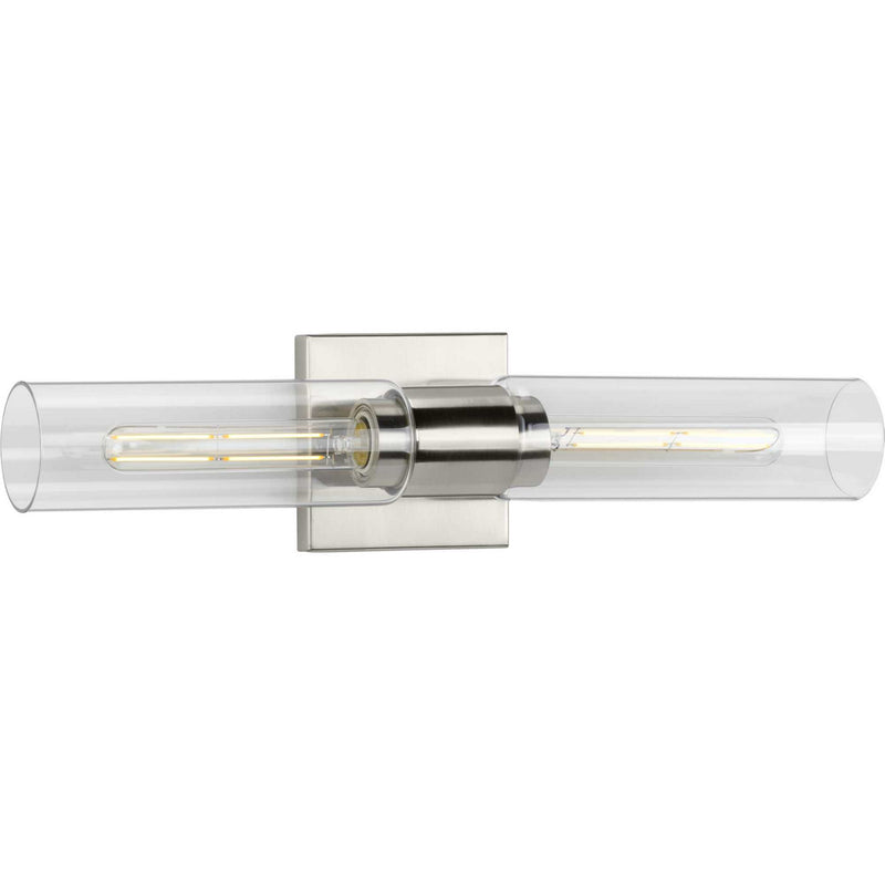 Progress Lighting P300300-009 Two Light Bath Bracket, Brushed Nickel