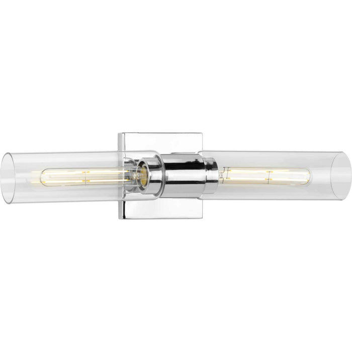 Progress Lighting P300300-015 Two Light Bath Bracket, Polished Chrome