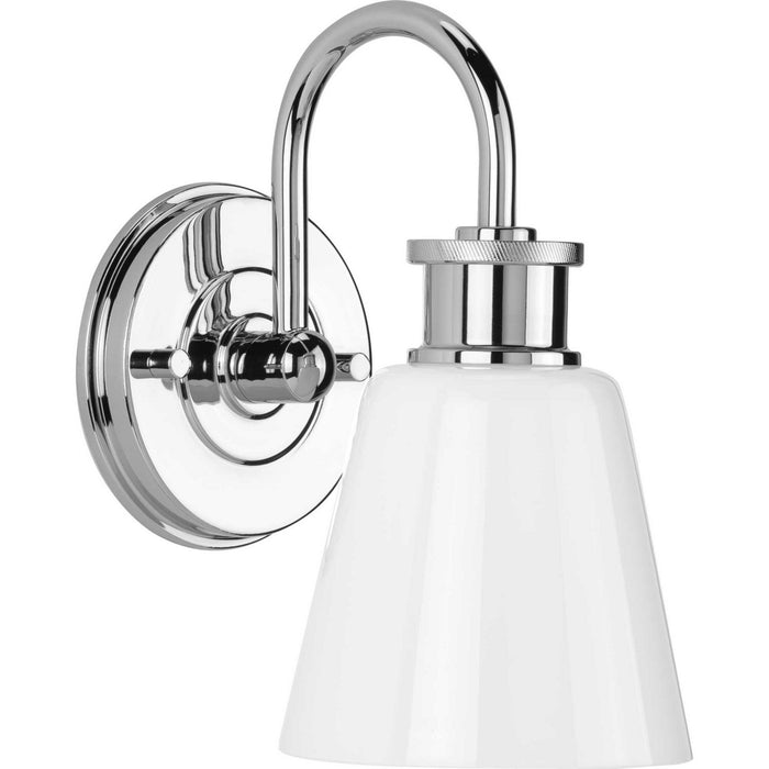 Progress Lighting P300314-015 One Light Bath Bracket, Polished Chrome