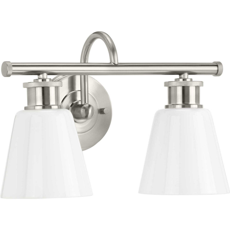 Progress Lighting P300315-009 Two Light Bath Bracket, Brushed Nickel