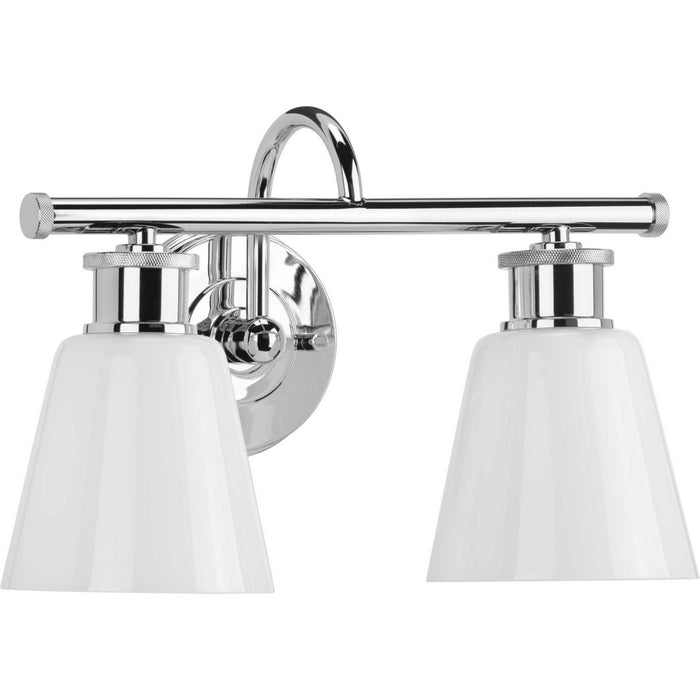 Progress Lighting P300315-015 Two Light Bath Bracket, Polished Chrome