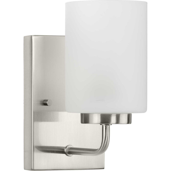 Progress Lighting P300327-009 One Light Bath Bracket, Brushed Nickel
