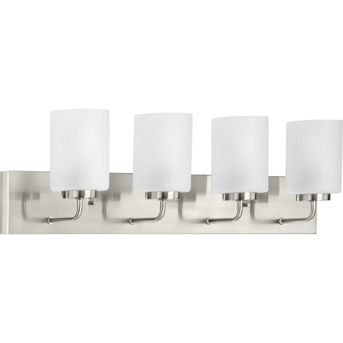 Progress Lighting P300330-009 Four Light Bath Bracket, Brushed Nickel