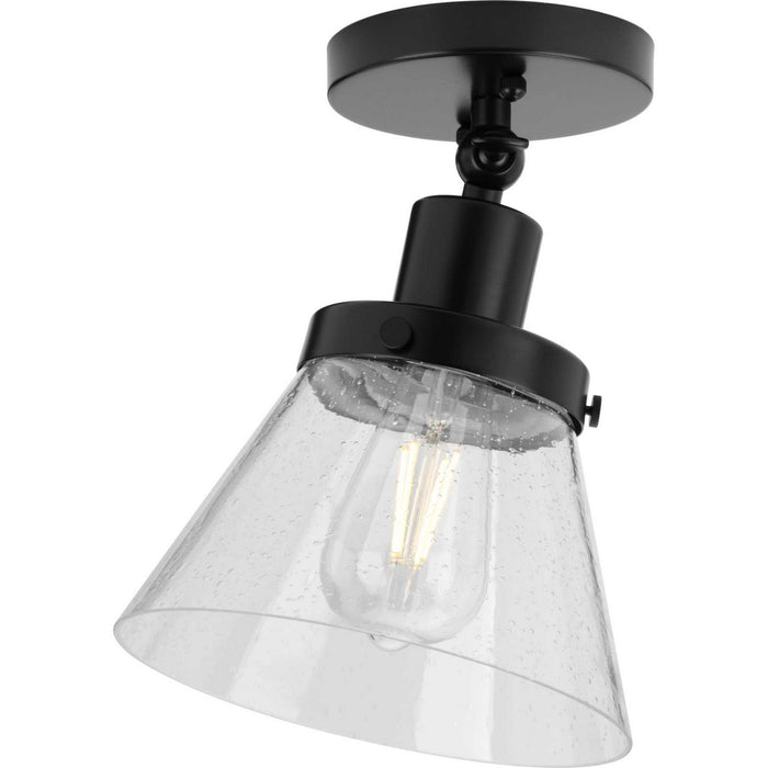 Progress Lighting P350198-031 One Light Flush Mount, Matte Black