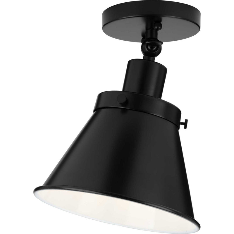 Progress Lighting P350199-031 One Light Flush Mount, Matte Black