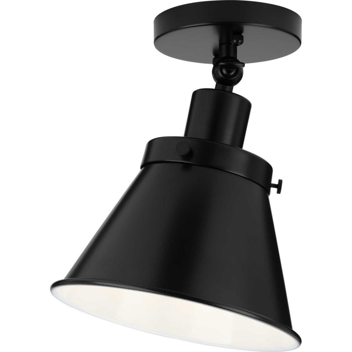 Progress Lighting P350199-031 One Light Flush Mount, Matte Black