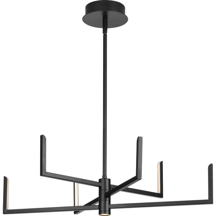 Progress Lighting P400260-031-30 LED Chandelier, Matte Black