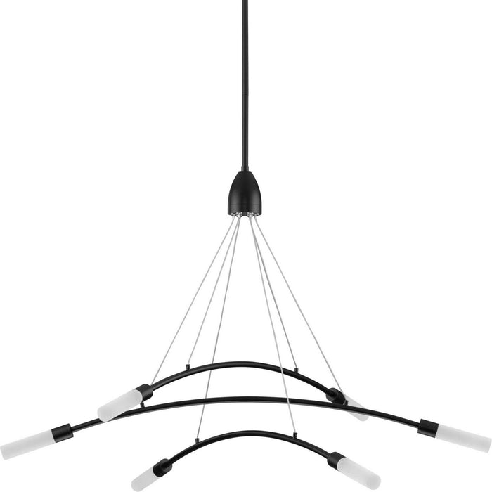 Progress Lighting P400263-031-30 LED Chandelier, Matte Black