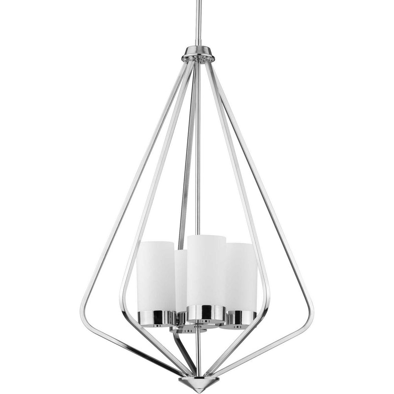 Progress Lighting P500305-015 Four Light Pendant, Polished Chrome