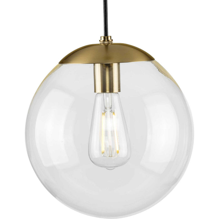 Progress Lighting P500310-109 One Light Pendant, Brushed Bronze