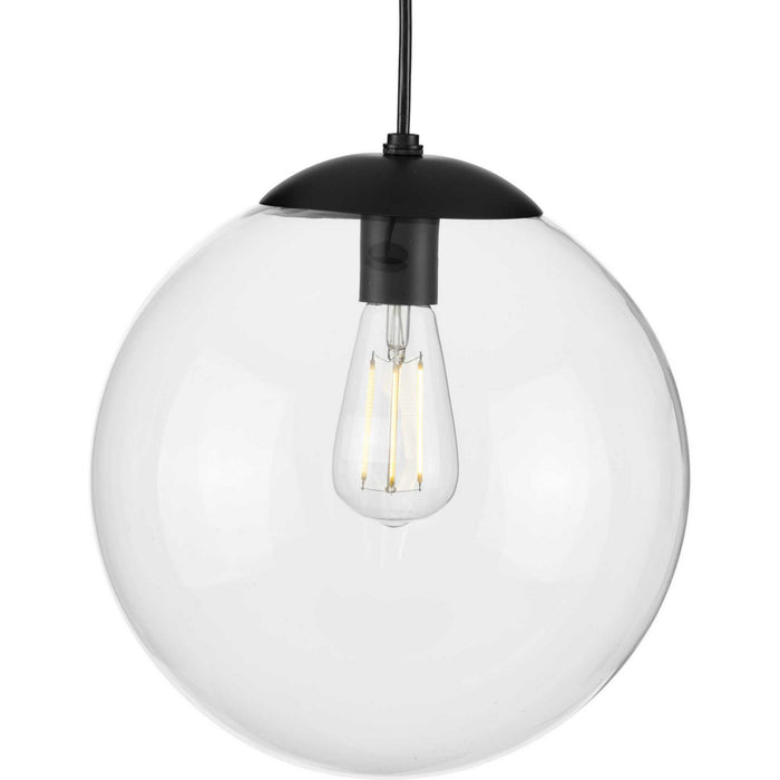 Progress Lighting P500311-031 One Light Pendant, Matte Black