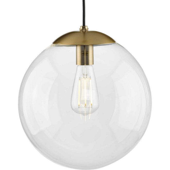 Progress Lighting P500311-109 One Light Pendant, Brushed Bronze
