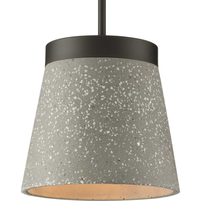 Progress Lighting P500313-143 One Light Pendant, Graphite