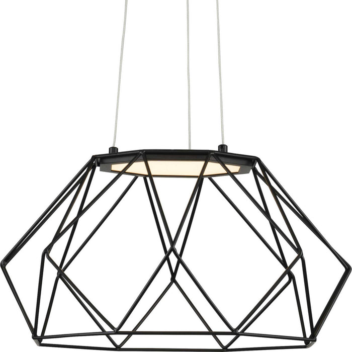 Progress Lighting P500319-031-30 LED Pendant, Matte Black