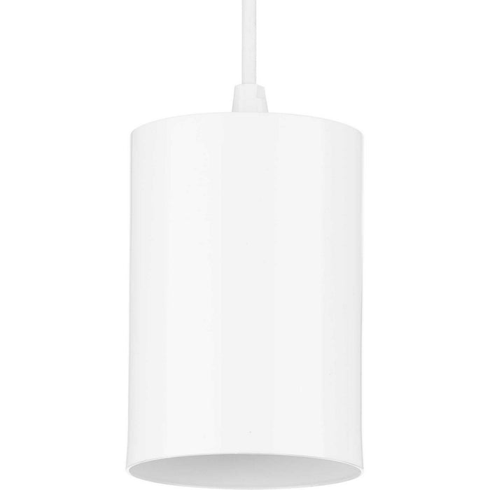 Progress Lighting P500355-030 One Light Pendant, White