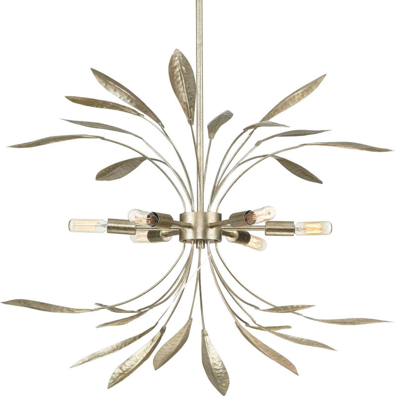 Progress Lighting P500415-176 Six Light Pendant, Gilded Silver