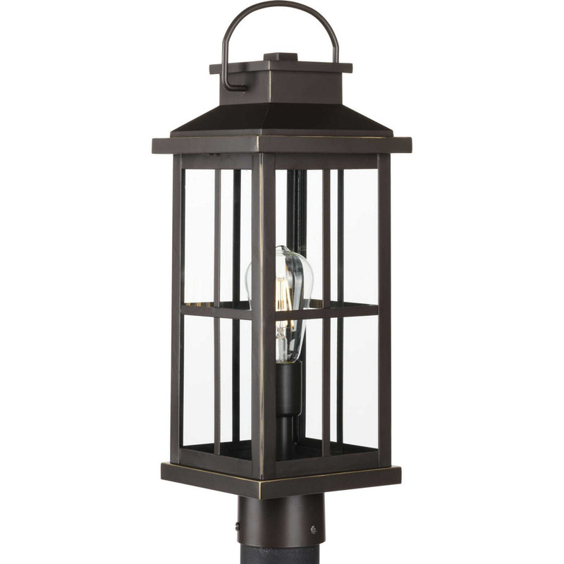 Progress Lighting P540095-020 One Light Post Lantern, Antique Bronze