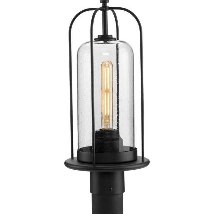 Progress Lighting P540292-031 One Light Post Lantern, Textured Black