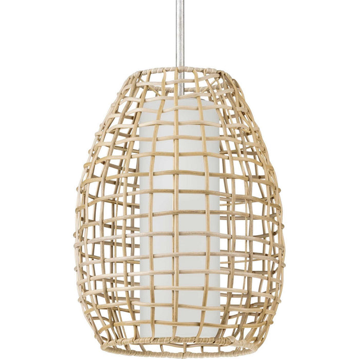 Progress Lighting P550083-141 One Light Hanging Lantern, Galvanized Finish