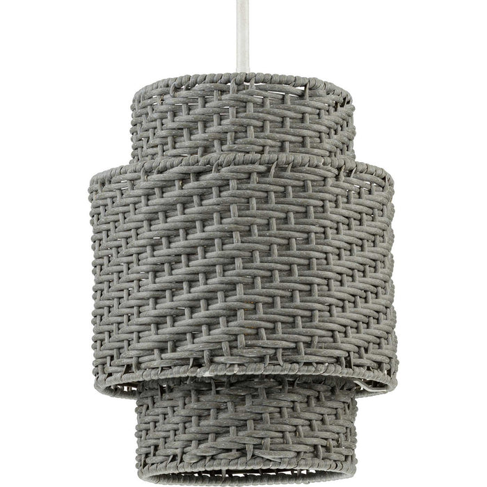 Progress Lighting P550084-151 One Light Hanging Lantern, Cottage White