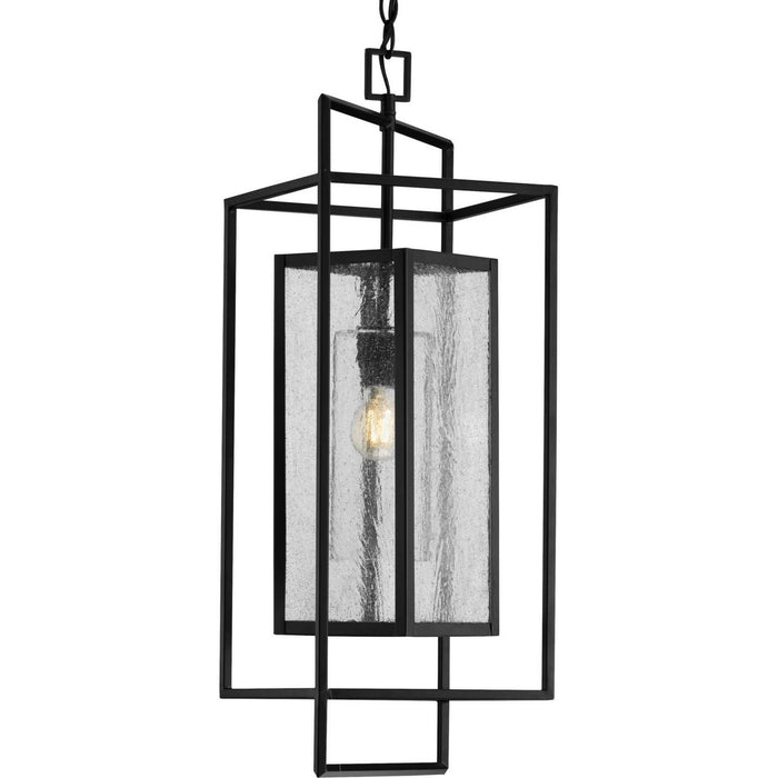 Progress Lighting P550089-031 One Light Hanging Lantern, Matte Black