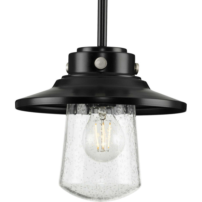 Progress Lighting P550093-031 One Light Hanging Lantern, Matte Black