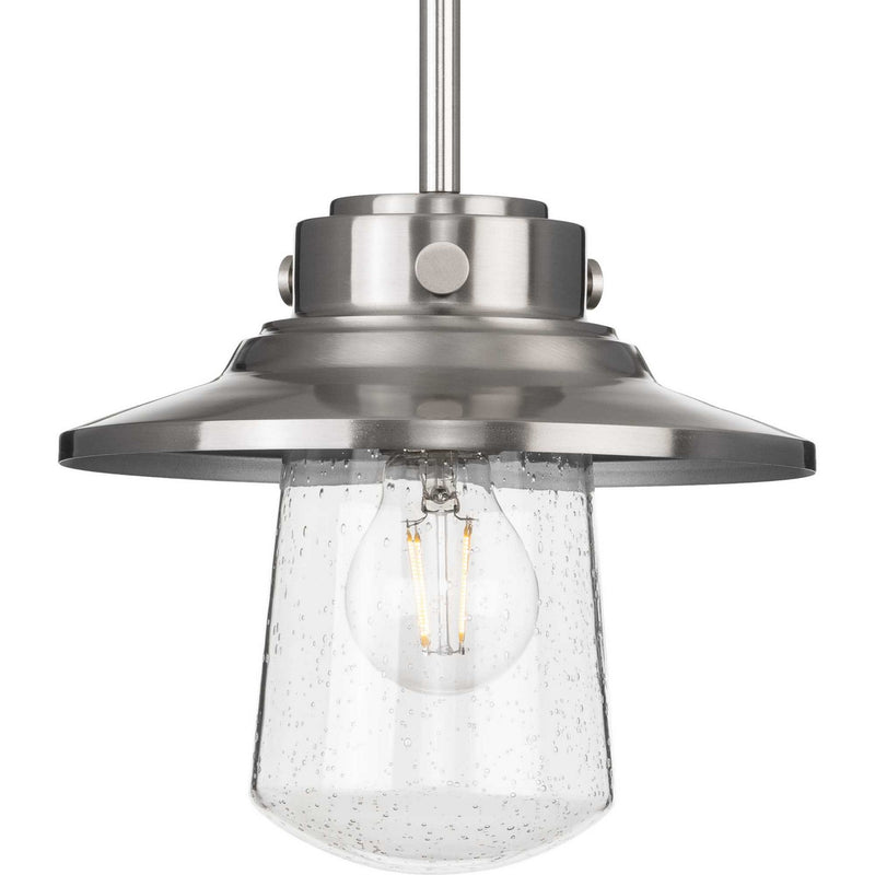 Progress Lighting P550093-135 One Light Hanging Lantern, Stainless Steel