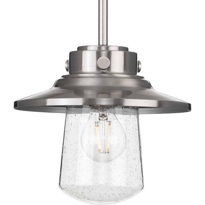 Progress Lighting P550093-135 One Light Hanging Lantern, Stainless Steel