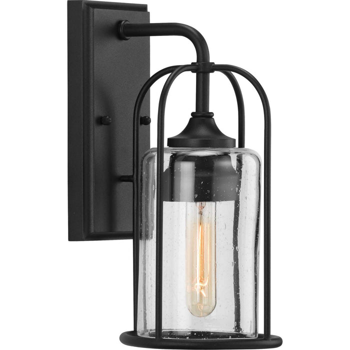 Progress Lighting P560255-031 One Light Wall Lantern, Textured Black