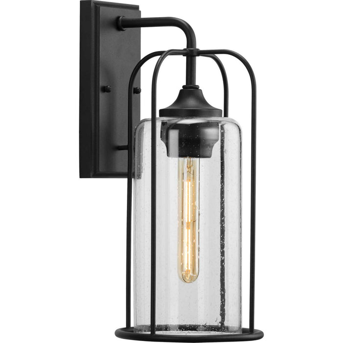 Progress Lighting P560256-031 One Light Wall Lantern, Textured Black