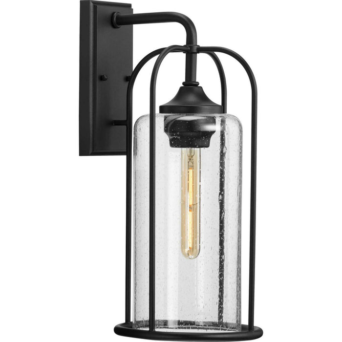 Progress Lighting P560257-031 One Light Wall Lantern, Textured Black