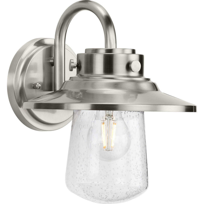 Progress Lighting P560263-135 One Light Wall Lantern, Stainless Steel