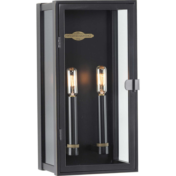 Progress Lighting P560268-108 Two Light Wall Lantern, Oil Rubbed Bronze